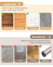 Carica l'immagine nel visualizzatore di Gallery, VABNEER 108 Pezzi Feltrini Sedie Rotondi, Diametro 15 mm, Spessore 5 mm