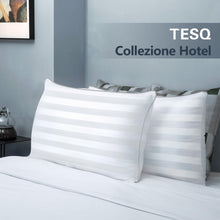 Carica l'immagine nel visualizzatore di Gallery, TESQ Cuscini Letto 50x70 cm Set di 2 Cuscino Morbidi e Confortevoli, Qualità Alberghiera di Lusso, Traspiranti e Anallergici, Ideali per Chi Dorme di Lato, sulla Schiena e a Pancia in Giù, Lavabili