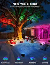 Carica l'immagine nel visualizzatore di Gallery, iLC LED Faretto Esterno 80W, equivalente a 800W, Cambio Colore Rgbw, 16 Milioni Colori, Raggruppamento, Timer 8000 lumen