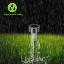 Carica l'immagine nel visualizzatore di Gallery, Lampada solare da esterno, giardino, 12 pezzi, lampada da giardino LED a terra, impermeabile, IP65, decorazione per illu