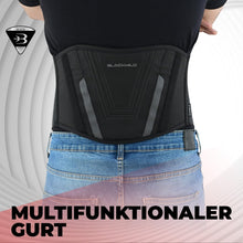 Carica l'immagine nel visualizzatore di Gallery, BLACKWILD Fascia Lombare Supporto Schiena - Cintura Lombare Per Moto | Regolazione della Fascia Schiena per Uomini e Donne, Fascia Lombare Riscaldante