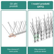 Carica l'immagine nel visualizzatore di Gallery, OFFO Dissuasori per Piccioni,Spuntoni per Piccioni 1,3m in Acciaio Inox,Dissuasori per Uccelli balcone,Dissuasore per Le