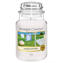 Carica l'immagine nel visualizzatore di Gallery, Yankee Candle Candela profumata in giara grande | Clean Cotton | Durata Fino a 150 Ore | Regali per donne