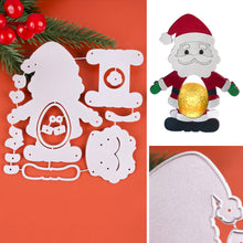 Carica l&#39;immagine nel visualizzatore di Gallery, 3 Set Fustelle Natale 3D per Cioccolato Stencil Cutting Dies Scatole di Cioccolato Leccalecca Natalizie Fustelle per Creazioni Fai da Te Decorazioni Tavolo (A)