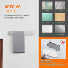Carica l'immagine nel visualizzatore di Gallery, Ibergrif M34454A Portasciugamani Adesivo 37CM