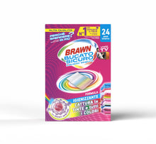 Carica l'immagine nel visualizzatore di Gallery, Brawn Bucato Sicuro Foglietti Acchiappacolore, Formula con Molecola Igienizzante Cattura le Tinte e i Colori, Confezione