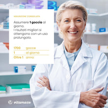 Carica l'immagine nel visualizzatore di Gallery, Vitamina D3 + K2 Gocce, 1000 UI ad Alta Dose, Vegetariano &amp; Liquido (99,7+% All-Trans MK-7), 50 ml (1700 Gocce), Elevata