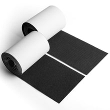 Carica l'immagine nel visualizzatore di Gallery, Stretch Biadesivo Extra Forte Nero Largo 11cm x 2m Adesivo Forte per Tessuto Zanzariere Divani Articoli per Tappezzieri 