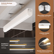 Carica l'immagine nel visualizzatore di Gallery, ledscom.de Apparecchio LED sottopensile RIGEL, temperatura di colore regolabile, spina, 26 cm, 4,4 W, 395lm, bianco cald