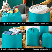 Carica l'immagine nel visualizzatore di Gallery, AiQInu Grandi Sacchi da Biancheria Coulisse Sacco della Biancheria Pieghevole Borsa della Lavanderia, 70 x 115 cm,2 pz