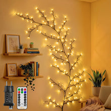 Carica l'immagine nel visualizzatore di Gallery, Ollny Willow Vine - Catena luminosa con 144 LED, per camera da letto