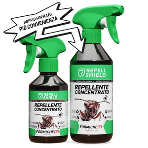 RepellShield® Spray Antiformiche e Antizanzare Naturale –500ml– Uso Interno ed Esterno – Sicuro per Bambini e Animali – Con Oli Essenziali di Menta, Lemongrass e Citronella