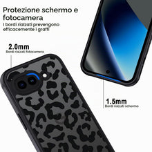 Carica l'immagine nel visualizzatore di Gallery, XTCASE Cover Leopardata per Google Pixel 10A Traslucida Opaca, Nero
