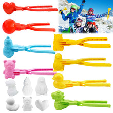 Carica l'immagine nel visualizzatore di Gallery, Pinze per palla di neve, 8 pezzi per palla di neve, palla di neve, giocattolo invernale, palla di neve, palla di neve, palla di neve con manico, clip per bambini e giochi all'aperto