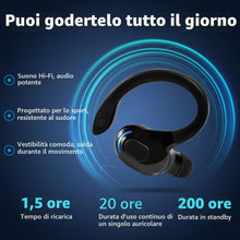 Carica l'immagine nel visualizzatore di Gallery, Auricolare Bluetooth Mono V5.2 Senza Fili con Microfono Integrato