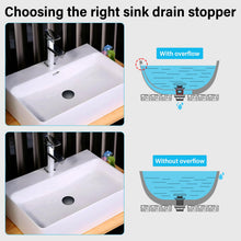Carica l'immagine nel visualizzatore di Gallery, Aissom Piletta Bidet Click Clack con Troppopieno,Piletta per Scarico Lavabo,Piletta Bidet Universale G1 1/4",per tutti i