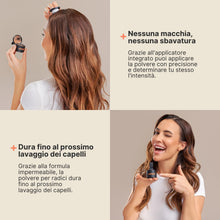 Carica l'immagine nel visualizzatore di Gallery, Polvere per capelli IMPERIO - Correttore per infoltimento capelli per donna e uomo, mascara per capelli waterproof per n
