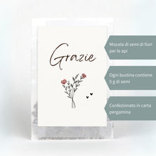 Carica l'immagine nel visualizzatore di Gallery, Semi di Fiori "Grazie" | Idee Regalo e Pensierino Originale | Piccolo Regalo per Colleghi, Maestre e Ospiti | Bomboniere