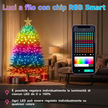 Carica l'immagine nel visualizzatore di Gallery, 20M RGB Smart IC Luci di Natale LED, Tubo Luminoso Led Esterno