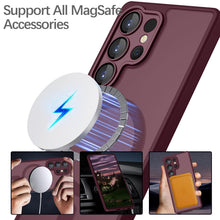 Carica l'immagine nel visualizzatore di Gallery, YUANDMI Per Samsung Galaxy S24 Ultra Custodia compatibile con MagSafe, Custodia per Samsung Galaxy S24 Ultra Magnetica O
