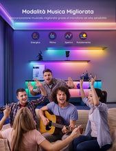 Carica l'immagine nel visualizzatore di Gallery, Govee RGBIC LED Striscia, Striscia LED 5 Metri Controllo Intelligente dell'App, DIY, Sync Musica, Cambiamento di Colore con Controllo Vocale, Funziona con Alexa, Luci Camera da Letto