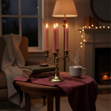 Carica l'immagine nel visualizzatore di Gallery, Relaxdays Candele LED Bastoncino, Set 4, 25 x 2 cm, Fiamma tremolante, Vera Cera, scanalature