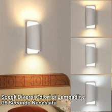 Carica l'immagine nel visualizzatore di Gallery, Applique da Parete Interno Moderno, Lampadina Intercambiabile G9