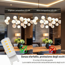 Carica l'immagine nel visualizzatore di Gallery, Klighten 6 pezzi Lampadina G9 Led 4W 450LM Bianco Naturale 4000K