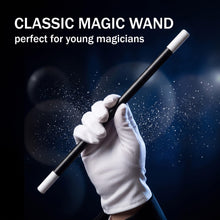 Carica l'immagine nel visualizzatore di Gallery, Kit di magia e accessori,Tre bacchette magiche in plastica bianche e nere, dal design classico, lunghe 24,9 cm, adatte a