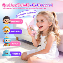 Carica l'immagine nel visualizzatore di Gallery, iKidiki Walkie Talkie Bambini Ricaricabili, Regalo Bambina 3 4 5 6 7 8 Anni Walkie-Talkie per Bambini con Video Giocatto