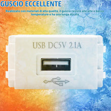 Carica l'immagine nel visualizzatore di Gallery, 3 moduli di alimentazione USB: presa da 220 V su trasformatore da 5 V, presa di ricarica USB da 2,1 A, adattatore di com