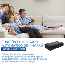 Carica l&#39;immagine nel visualizzatore di Gallery, Decoder Digitale Terrestre 2025, Decoder DVB-T2 H.265 HEVC Main 10Bit, Ricevitore Digitale Terrestre USB PVR Lettore Multimediale, Full HD 1080p, HDMI, SCART