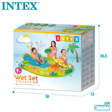Carica l&#39;immagine nel visualizzatore di Gallery, Intex 57166NP - Piscina Gonfiabile Play Center Dinosauri, Vinile, Multicolore, 191x152x58 cm
