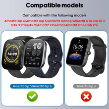 Carica l'immagine nel visualizzatore di Gallery, 3 Pezzi Cinturini in Silicone Compatibile con Amazfit Bip 5 / Bip 6 Cinturino, 22MM Braccialetto di Ricambio Impermeabil