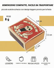 Carica l'immagine nel visualizzatore di Gallery, Scatole Scherzi Halloween 5pz Miscela | Struttura Resistente &amp; Design Realistico | Soluzione Ideale per Feste, Gag Nasco