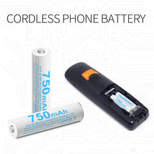 Carica l'immagine nel visualizzatore di Gallery, Batteria AAA HR03 di Ricambio Compatible con Telefoni Cordless Gigaset 750Mah (4)