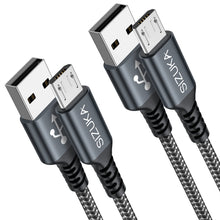 Carica l'immagine nel visualizzatore di Gallery, SIZUKA Cavo Micro USB 2Pezzi 1M，Cavo USB Micro USB Dati E Ricarica Rapida