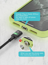 Carica l'immagine nel visualizzatore di Gallery, Kuulaa Cavo di ricarica magnetico 2 m, cavo Lightning magnetico, caricatore magnetico per cellulare, ricarica rapida 3A 