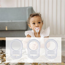 Carica l'immagine nel visualizzatore di Gallery, 4 Pcs Pulsante di Silicone Anello,Adattatore per Clip Supporto Porta Ciuccio, Anello Adattatore per Ciuccio, Anello Adat