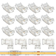 Carica l'immagine nel visualizzatore di Gallery, GTIWUNG Set di Connettori per Strisce LED COB 12V 24V per Il Collegamento di Fili 8mm di Larghezza 2Pin,12Pcs Connettori