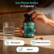 Carica l'immagine nel visualizzatore di Gallery, Bucce di Psillio Biologiche, 180 Capsule Vegane, 1400mg per Dose, 3 Mesi