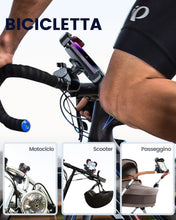 Carica l'immagine nel visualizzatore di Gallery, JOYROOM 2024 Supporto Telefono Bicicletta, [1s Blocco][100mph Militare Antivibrante] Porta Cellulare Moto, [5s Installazione ] Universale Manubrio Holder per iPhone 15, Samsung S24, 4,7-7" Smartphone