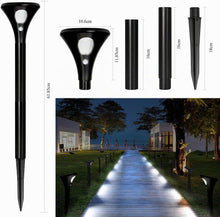 Carica l'immagine nel visualizzatore di Gallery, Luci Solari da Esterno Giardino con Sensore di Movimento, 2P