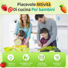 Carica l'immagine nel visualizzatore di Gallery, Set di Coltello da Cucina per Bambini per la vera cucina- 17 pezzi Coltelli di sicurezza per bambini per tagliare e cuoc