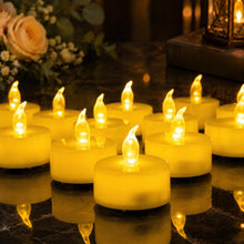 Carica l'immagine nel visualizzatore di Gallery, candeline a batteria per bruciatori, candeline a LED per la decorazione d'interni (12, Caldo)
