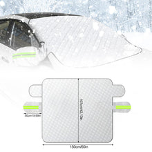 Carica l'immagine nel visualizzatore di Gallery, Copri Parabrezza per Auto Inverno, Telo Parabrezza Auto Antigelo, con 5 Magneti, Protezione dello Specchietto Retrovisor