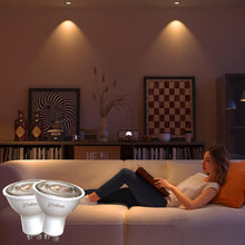Carica l'immagine nel visualizzatore di Gallery, Classe A Lampadine GU10 LED Spot,1.9W (Equivalenti a 50W),345 Lumen, 2700K Luce Calda,Risparmio Energetico LED GU10,Bass