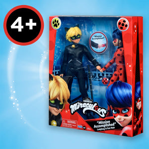 Bandai - Miraculous Ladybug - Set di 2 bambole manichino 26 cm - Ladybug e Chat Noir - Pacchetto Miraculous Bambole - Bambola Ladybug e Bambola Chat Noir - Giocattolo per bambini 4 anni e + - P50365