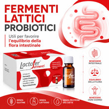 Carica l'immagine nel visualizzatore di Gallery, Lactofer Fermenti – Fermenti Lattici Probiotici in Flaconcini – Integratore Alimentare utile per l’Equilibrio della Flor