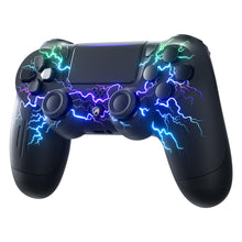 Carica l'immagine nel visualizzatore di Gallery, ECHTPower Controller Wireless per PS4, Joystick con Luci RGB per PS4/Pro/Slim/PC, Batteria da 1000mAH, Doppia Vibrazione, Giroscopio, jack per Cuffie da 3,5mm, Controller Ergonomico e Antiscivolo